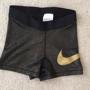 Nike Gold Shimmer Spandex